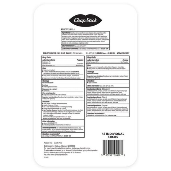 ChapStick Honey Variety Pack, 12 ct. - Picture 2 of 6